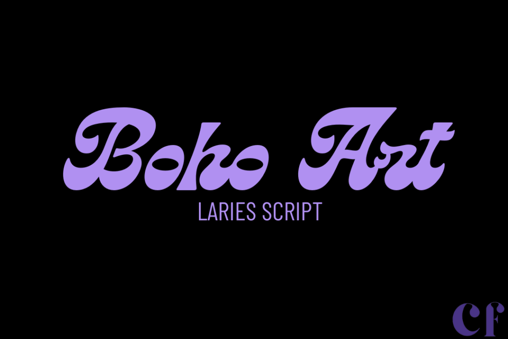 LARIES SCRIPT canva font