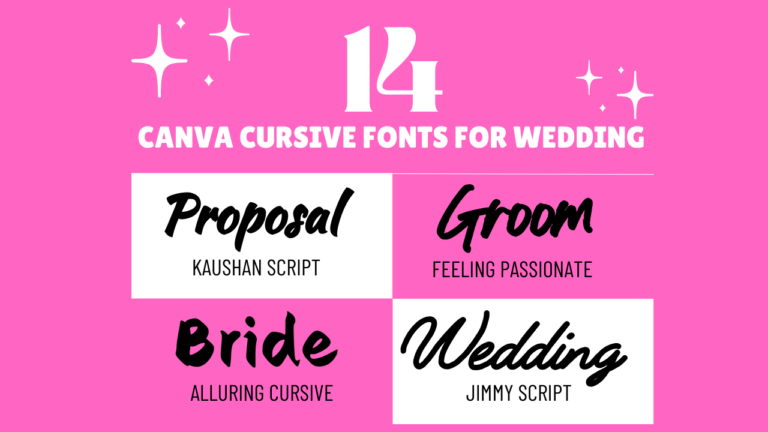 14 Canva Cursive Fonts For Wedding
