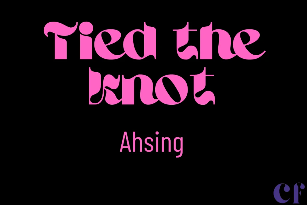 Ahsing canva font wedding font