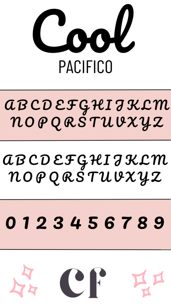 CUTE FONTS IN CANVA (Pacifico)