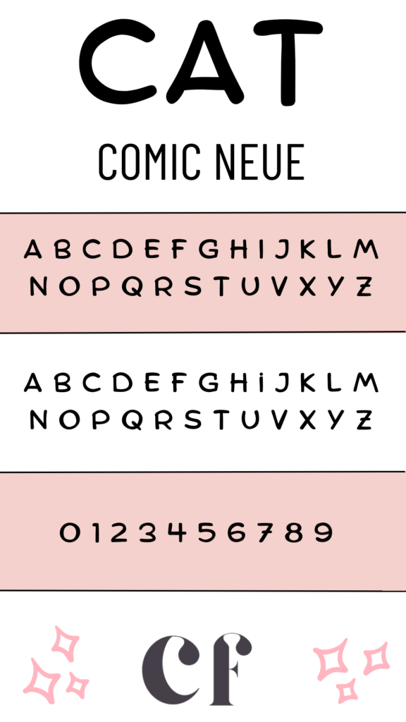 Comic Neue CUTE FONTS IN CANVA